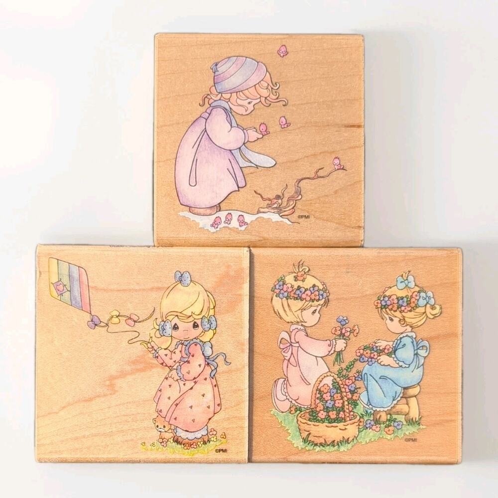 Stampendous Precious Moments Sending My Love Kite Rubber Stamp